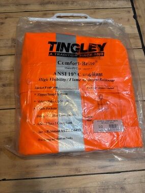 LG High-Visibility Orange Safety Jacket with Reflective Detail